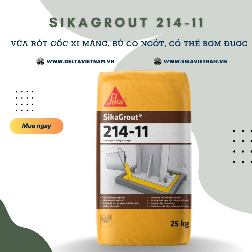 Vữa SikaGrout 214-11 (bao 25kg)